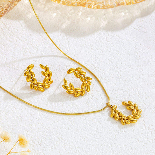 Gold Laurel Set